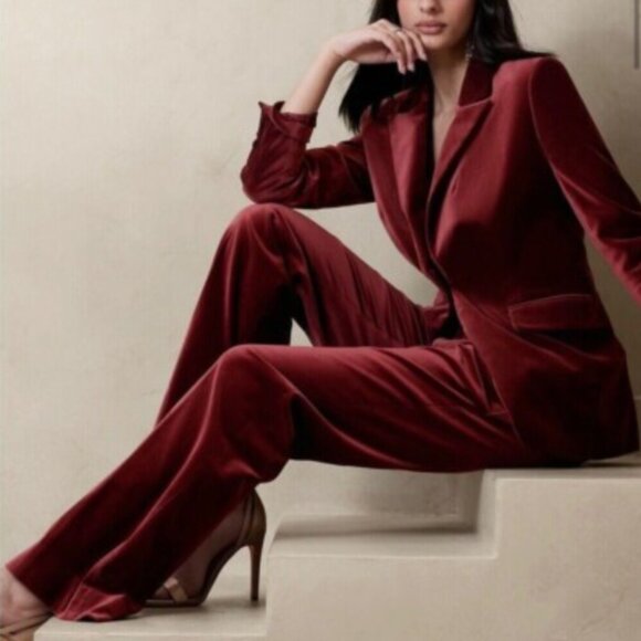 Banana Republic Velvet Suit Set - Picture 1 of 14